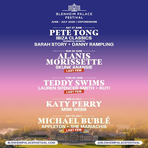 Blenheim Palace Festival festival poster