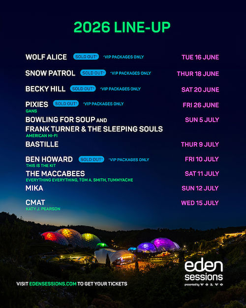 Eden Sessions festival poster
