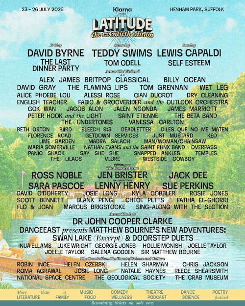 Latitude Festival festival poster