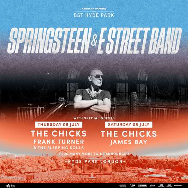 Bruce Springsteen and The E Street Band playing BST Hyde Park