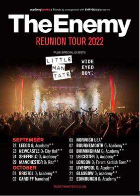 the enemy tour 2022 setlist