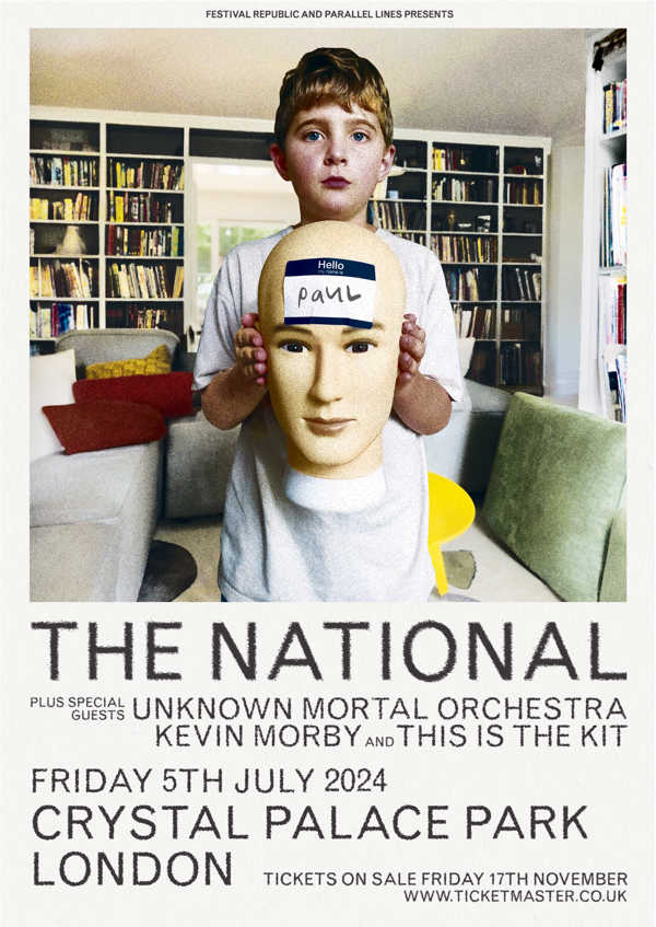 The National to play Crystal Palace Park this Friday!